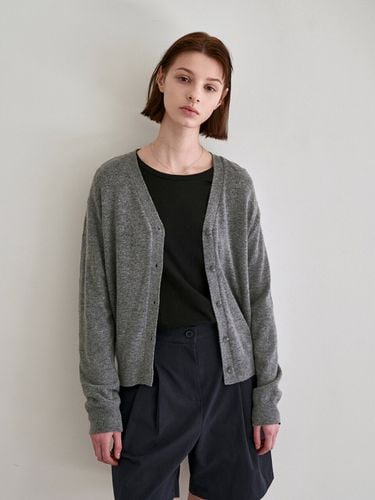 Renew Cashmere cardigan_Gray - LOEIL - Modalova