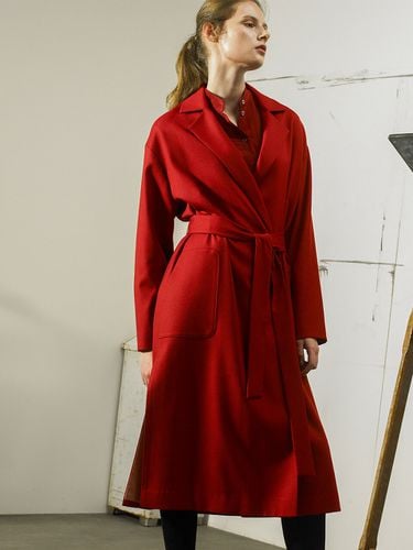 Wool Robe Coat (Red) - RS9 SEOUL - Modalova