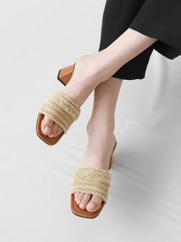 DIAN Mule Sandal Heels Brown - SECONDAILY - Modalova