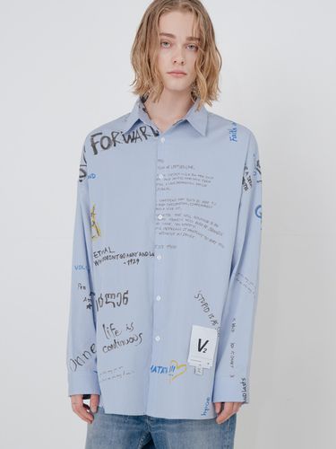 Oversized Doodle Color Shirt - V2 - Modalova