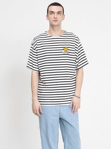 Dote Board Drawing Stripe Short-sleeve _Black - GRAVER - Modalova