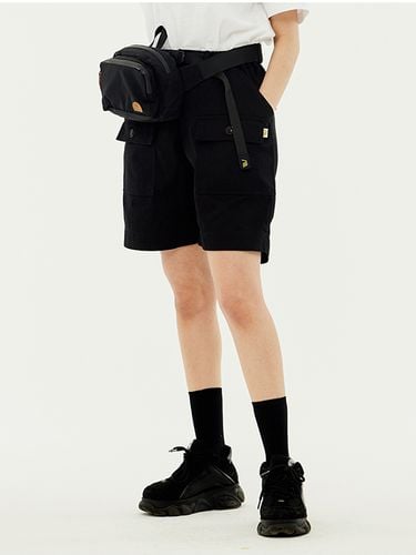 Pocket Cotton Short Pants Black - ANOTHER LEADER - Modalova