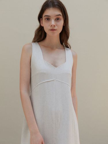 Nature Linen Sleeveless Dress_Beige - molto - Modalova