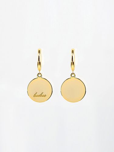 Bell Hoop Earring (circle/gold) - BAEBAE - Modalova