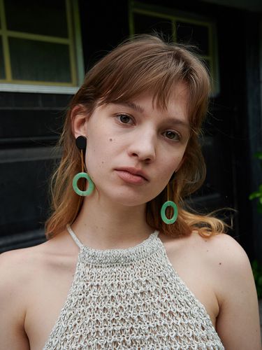 Mint Arc Earring - BAEBAE - Modalova