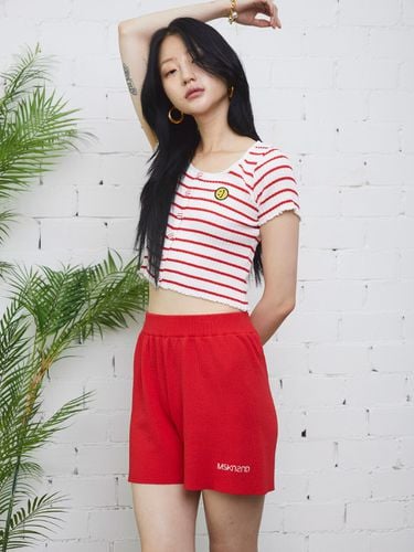 Knit Shorts Red - MSKN2ND - Modalova