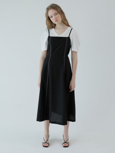 Stitch Camisole Dress (Black) - PAUL&ALICE - Modalova