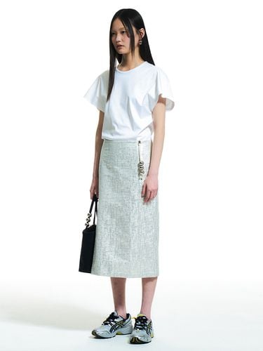 Metal Jacquard Skirt - YUNSE - Modalova