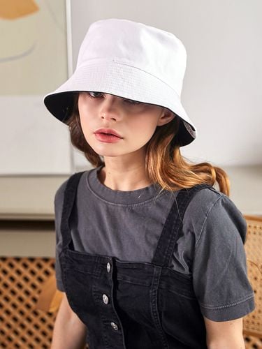 Reversible Bucket Hat_White/Black - SLEEPYSLIP - Modalova