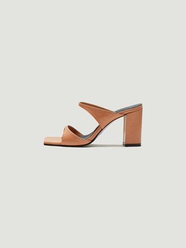 REPPA Squared-toe Leather Mules - Apricot - EENK - Modalova