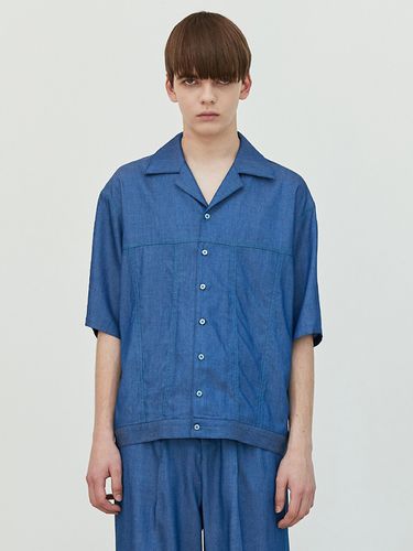 Tencel Denim Stitch Shirt _Blue - add - Modalova