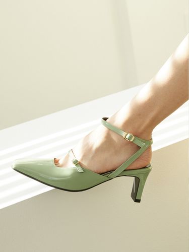 MD1066 Square Toe Strap Slingback - Meiel Dew - Modalova