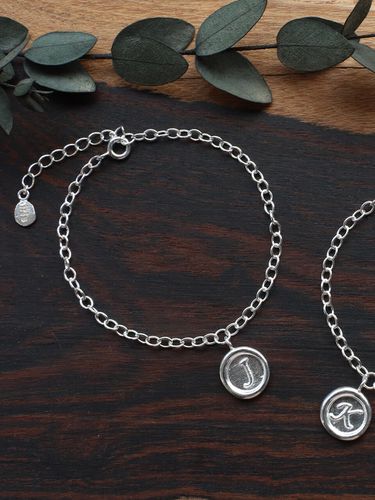 The Initials Small Sealing Initials Bracelet_Silver - Iris - Modalova