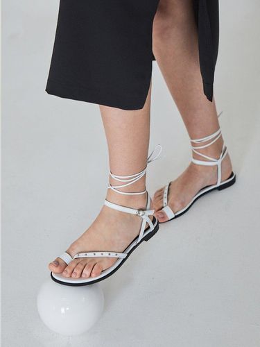 Flat Strap Sandals White - Meiel Dew - Modalova