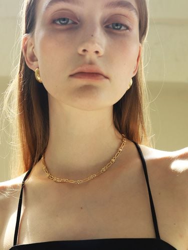 Pebble Chain Choker Necklace - DIDIBOYU - Modalova