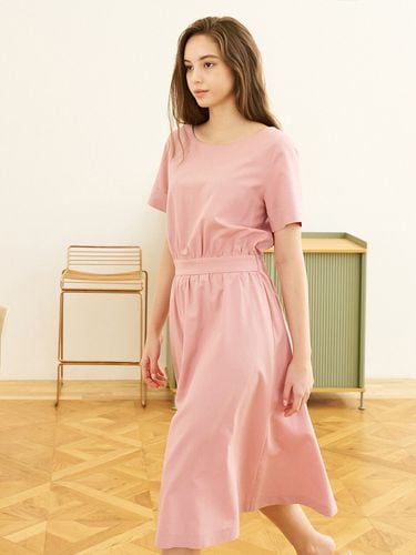 Linen Boat-Neck Dress (4 colors) - ACUD - Modalova