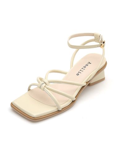 Anil Knot Mid Heel Sandal AM211170 - amellie - Modalova