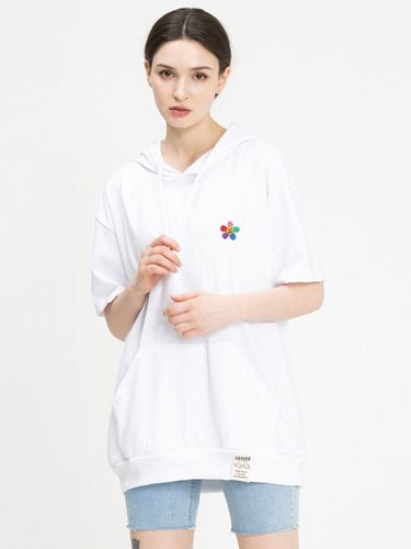 Rainbow Flower Embroider Hoodie T-shirt - GRAVER - Modalova