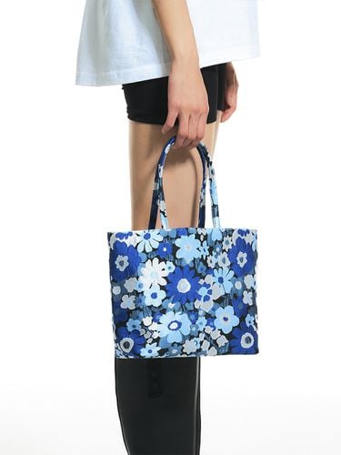 Flower Blue Jacquard Bag - YUNSE - Modalova