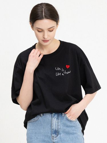 UNISEX] Drawing Heart Life Logo T-Shirt _4 Color - GRAVER - Modalova