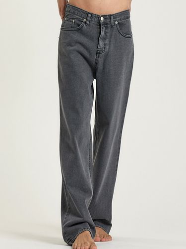 Wide Denim Pants Gray - MARBETE - Modalova