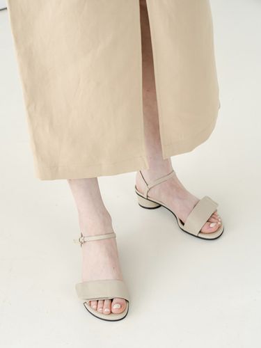 Overt Velcro Sandals - Beige - JIL Y. - Modalova