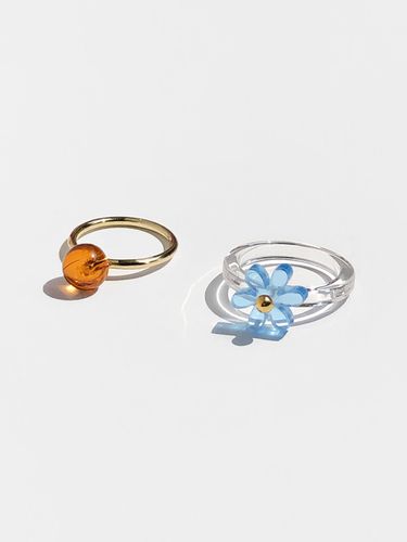 SET] Summer Flower Ring - FANTASTIC PLANET - Modalova