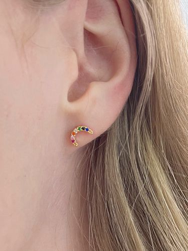 Rainbow Curve Earrings - FANTASTIC PLANET - Modalova