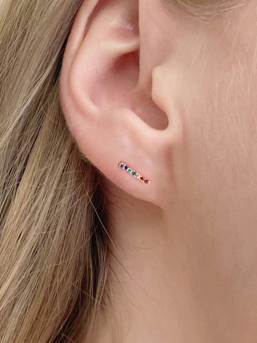 Rainbow Line Earrings - FANTASTIC PLANET - Modalova