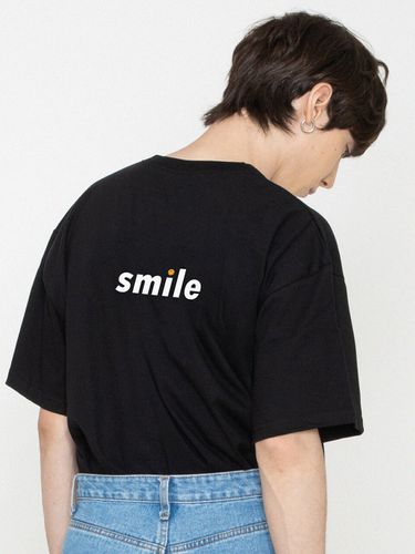 Smile Dot Smile Back Printing T-Shirt_5 Color - GRAVER - Modalova