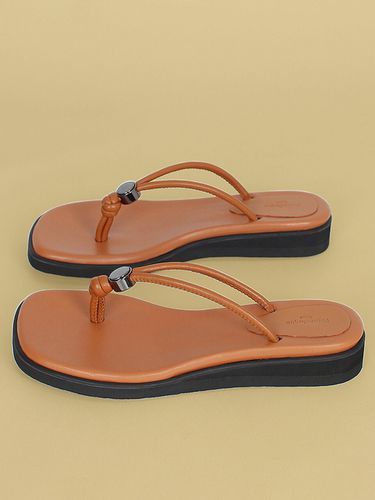 Stopper Strap Flip Flop_Brown - Finoacinque - Modalova