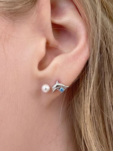 Dolphin Star Earring Set_2colors - FANTASTIC PLANET - Modalova