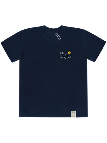 Drawing Dote Life Logo T-Shirt _Navy - GRAVER - Modalova