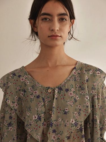 Flower Sheer Blouse - ho`me - Modalova