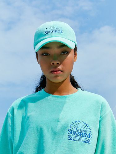 Sunshine Terry Ball Cap - Mint - SOMETHINGGOOD - Modalova