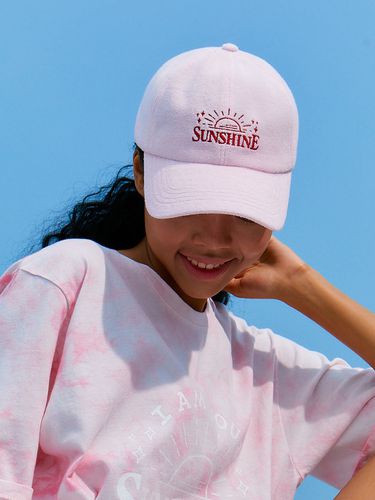 Sunshine Terry Ball Cap - Pink - SOMETHINGGOOD - Modalova