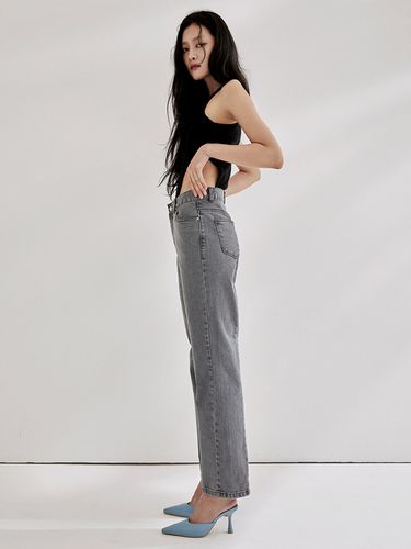 Back Panelled Elastane Denim Pants - Gre - ONNE - Modalova