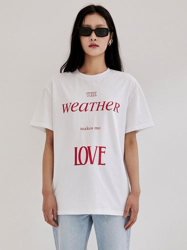 Weather Printed T-Shirt - White - ONNE - Modalova