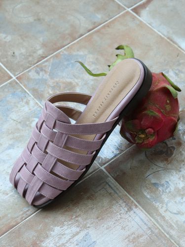 Papa Strap Cage Mules - Pink - february second - Modalova