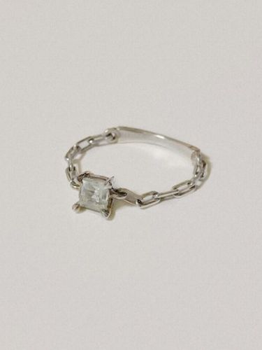 Chain Ring - Green Amethyst - partez - Modalova