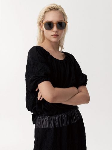 Recycle Crinkled Blouse_Black - SIGREAT - Modalova