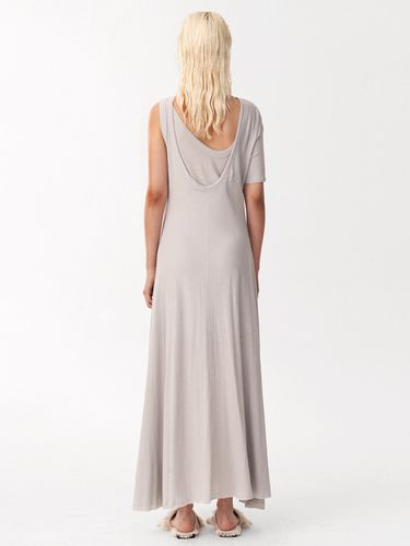 Layered Cotton Dress_Light Grey - SIGREAT - Modalova