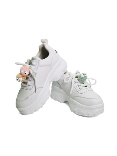 Monica Sneakers Pong Pong (White) - SMA SHOES - Modalova