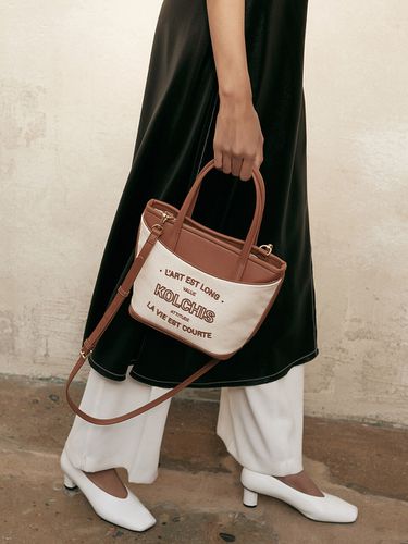 Kari Tote Bag - Brown - KOLCHIS - Modalova