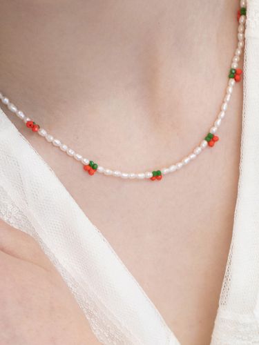 Cherry Pearl Necklace_Red - FANTASTIC PLANET - Modalova