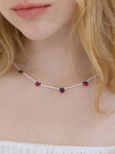 Raspberry Pearl Necklace - FANTASTIC PLANET - Modalova