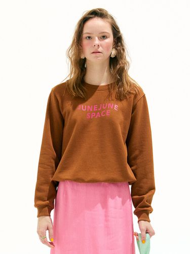 June June Space Sweat Shirt (Brown) - JUNEJUNE SPACE - Modalova