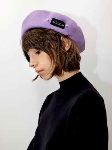 Beads Beret_Purple - DAMAGE MNEMONIC - Modalova