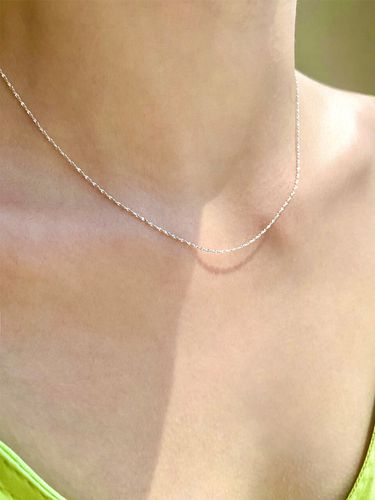 C Chain Silver Necklace - leeENoir - Modalova