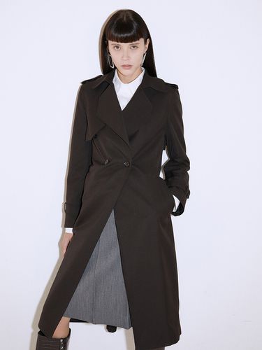 Wool Mixed Trench Coat - YOOKIM - Modalova